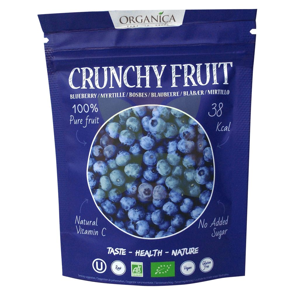 Bio Crunchy Fruit, Blaubeeren von Organica