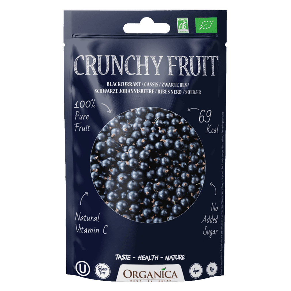 Bio Crunchy Fruit, Schwarze Johannisbeere von Organica