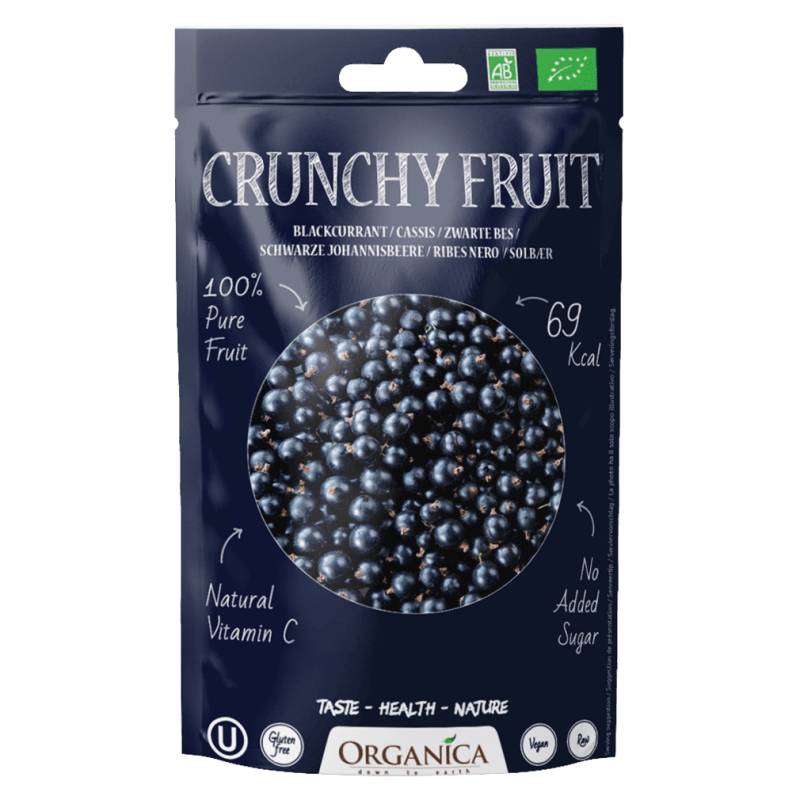 Bio Crunchy Fruit, Schwarze Johannisbeere von Organica