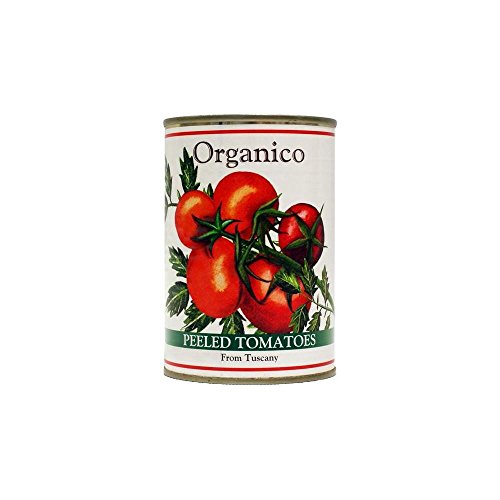 Orga Geschälte Tomaten aus der Toskana (400 g) - Packung mit 2 von Organico