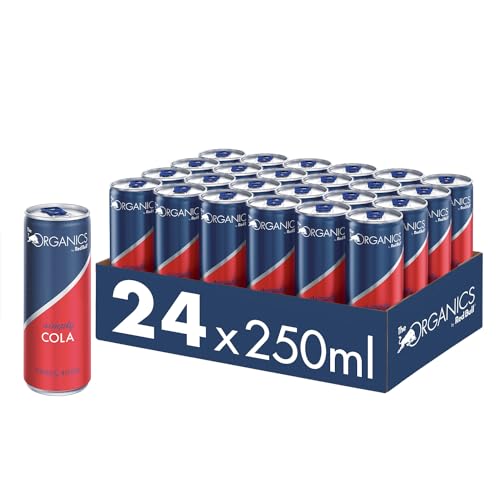 Organics by Red Bull Simply Cola - 24er Palette Dosen - Bio-Erfrischungsgetränke 100% natürliche Zutaten, EINWEG (24 x 250 ml) von Red Bull