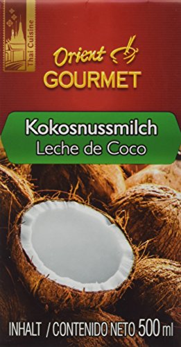 ORIENT GOURMET Kokosnussmilch – Cremige Milch mit typischem Kokosgeschmack – Authentisch thailändische Küche – 4 x 500 ml von Orient