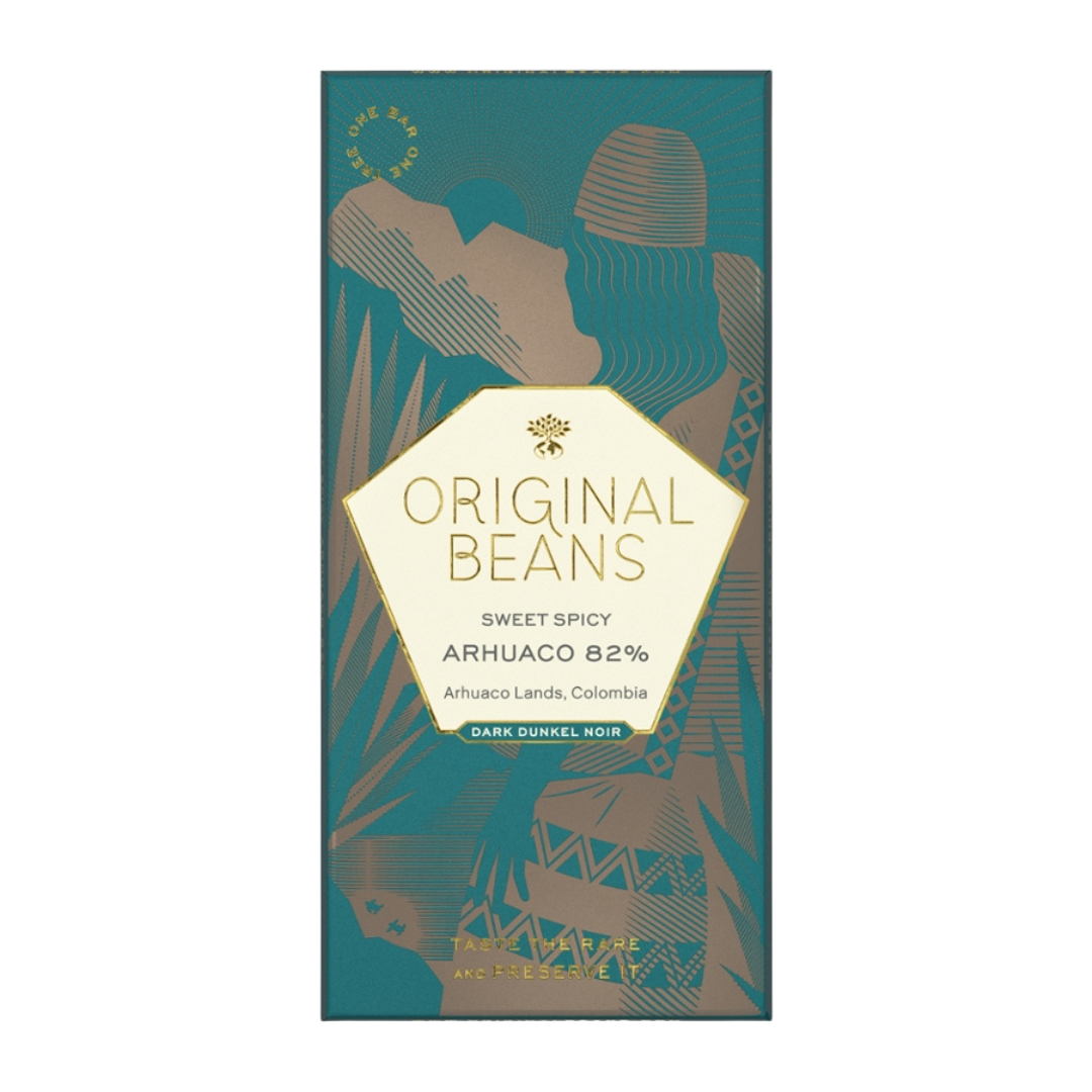 Bio Arhuaco Businchari 82% Dunkelschokolade, 70 g Bio Arhuaco Businchari 82% Dunkelschokolade, 70 g von Original Beans