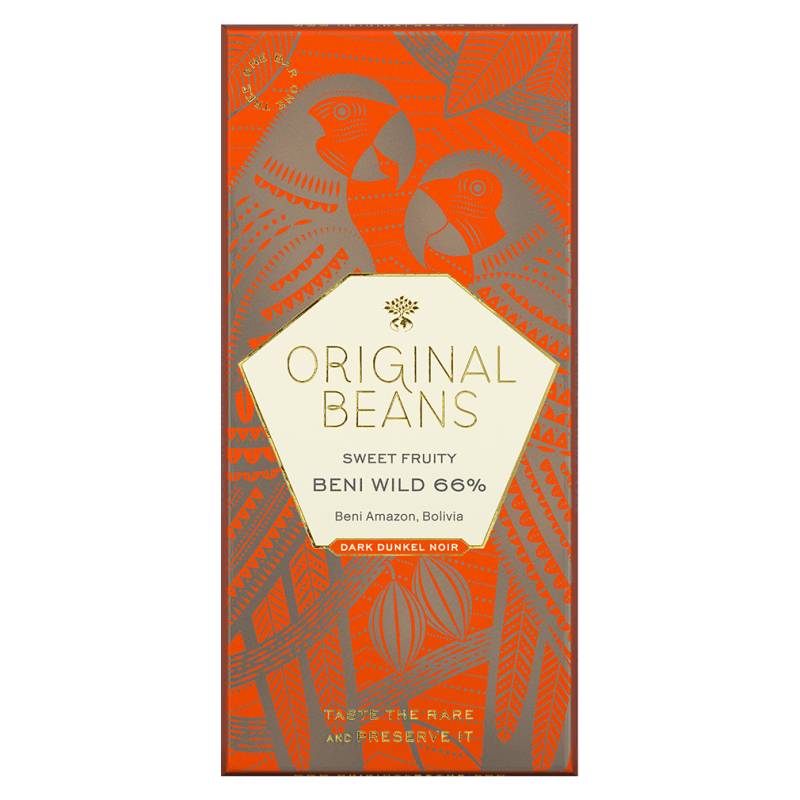 Bio Beni Wild 66% Dunkelschokolade von Original Beans