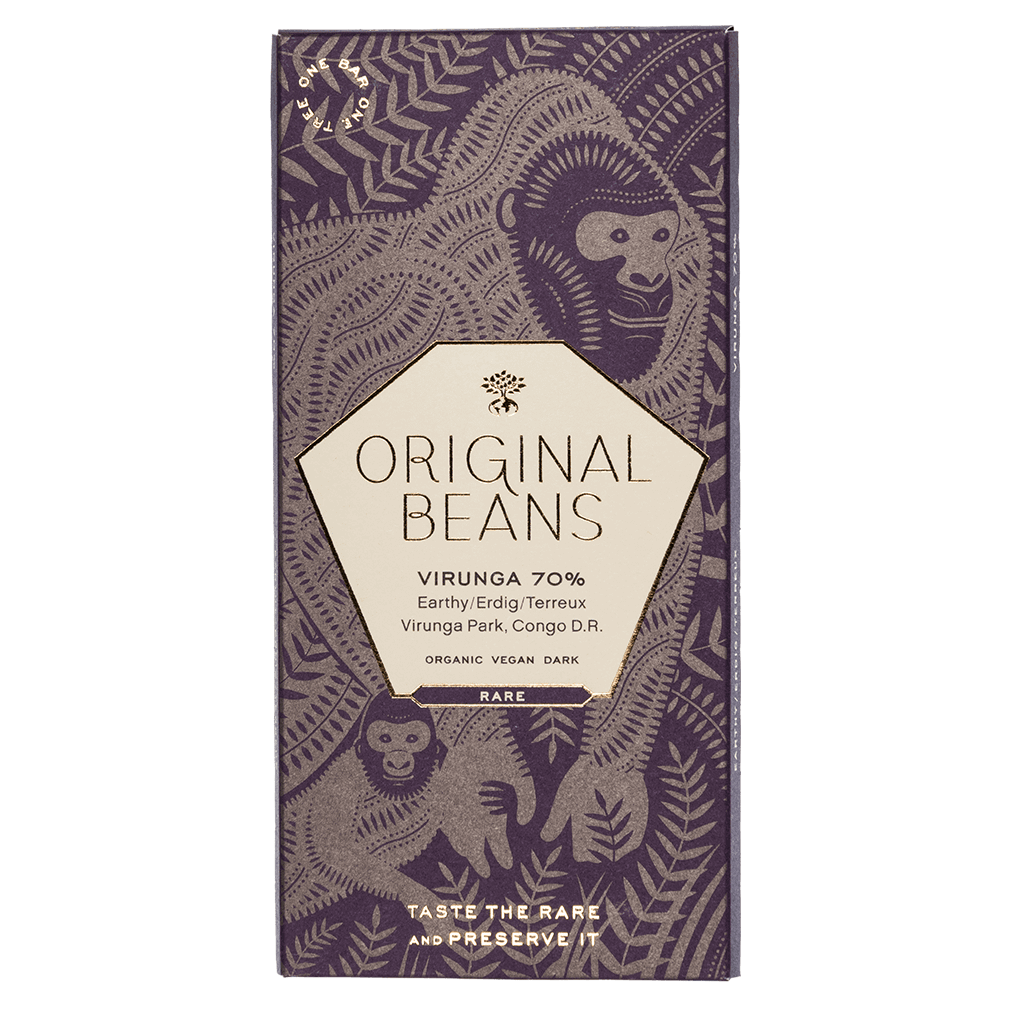 Bio Cru Virunga 70% Dunkelschokolade Bio Cru Virunga 70% Dunkelschokolade von Original Beans