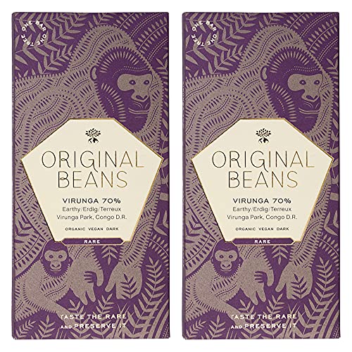 Original Beans Virunga 70% Bio Dunkelschokolade 2 x 70 gr von Original Beans