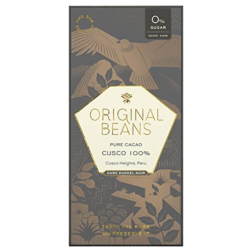 Original Beans - Cusco 100% Bio Schokolade 70 g Tafel / CH-BIO-006 - Noten Von Trockenblumen Und Gräsern von Original Beans