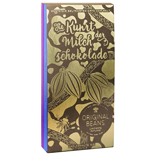 Original Beans - Die Kunst der Milchschokolade 2x70g Tafeln - CH-BIO-006- 1x Esmeraldas Milk 42% Und 1x Femmes de Virunga 55% von Original Beans