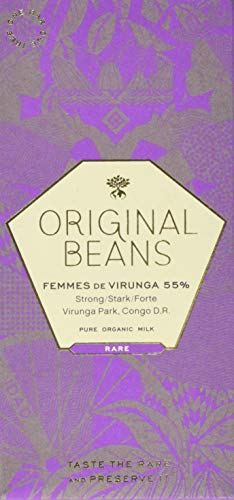 Original Beans Femmes de Virunga 55 %, 2er Pack (2 x 70 g) von Original Beans