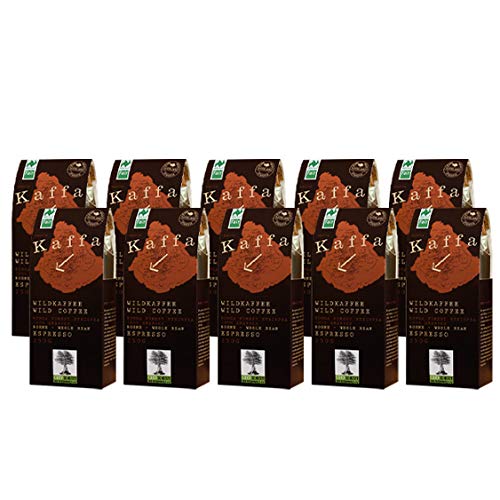 Kaffa Wildkaffee Bio Kaffa Wildkaffee, Espresso, ganze Bohne, 10er Pack von Original Food