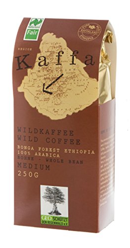 ORIGINAL FOOD Wildkaffee "Kaffa", medium, ganze Bohne (250 g) - Bio von Kaffa