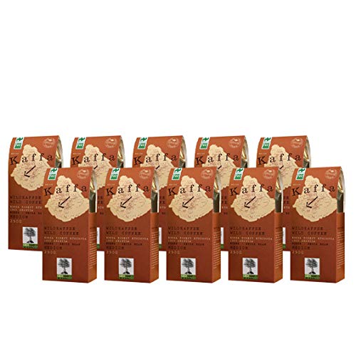 ORIGINAL FOOD Wildkaffee "Kaffa", medium, ganze Bohne (250 g), 10er Pack von Original Food