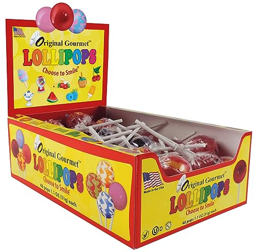 Original Gourmet Lollies, ausgefallene Sorten, Lifestyle Gourmet Lutscher, 48 x 31g von Original Gourmet