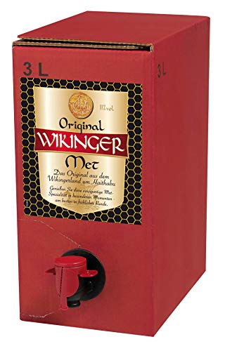 Wikinger | Original Wikinger Met | 1x3L | Bag in Box |Honigwein aus dem Wikingerland Haithabu | fruchtig aromatisch | Das Original von Original Wikinger Met