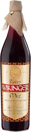 Wikinger, Roter Wikinger Met, 1x3 L, Magnumflasche, Honigwein aus der historischen Ursprungsregion in Norddeutschland, Fruchtig-aromatischer Met, 6 % Vol. von Original Wikinger Met