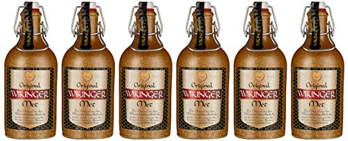 Wikinger | Das Original | 6 x 500ml | Im Tonkrug l Honigwein aus der historischen Ursprungsregion in Norddeutschland | fruchtig aromatisch | Das Original l von Original Wikinger Met