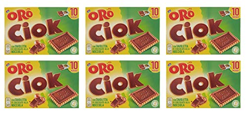 6x Oro Ciok schokoriegel mit Milchschokolade und Haselnuss Kekse 250 gr 10 snack 6x Oro Ciok schokoriegel mit Milchschokolade und Haselnuss Kekse 250 gr 10 snack von ORO SAIWA