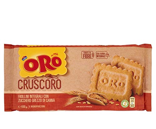 6x Oro Saiwa cruscoro 400g Italienisch brauner Zucker kekse biscuits cookies von Saiwa