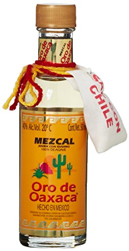 Oro de Oaxaca Mezcal mit Wurm Tequila (1 x 0.05 l) von Oro de Oaxaca