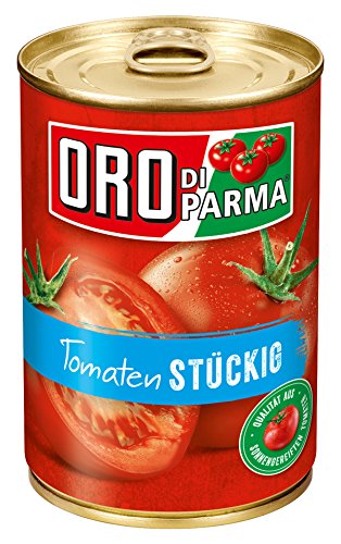 Oro di Parma Tomatenkonserve, Stückig 12 X 400 g | 400g (12er Pack) von Oro di Parma