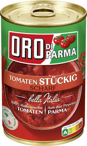 Oro di Parma Tomaten stückig-scharf Oro di Parma Tomaten stückig-scharf von Oro di Parma
