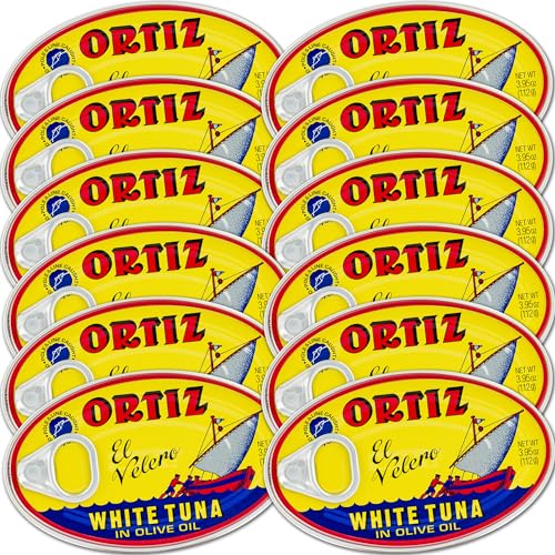 Ortiz Bonito Del Norte Tuna In Olive OIl 3.95 oz Oval Tin (Spain) 12 pack by Ortiz von Ortiz