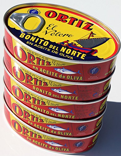 Ortiz Bonito del Norte weißer Thunfisch in Olivenöl 112 gr. (Packung mit 5) von Ortiz