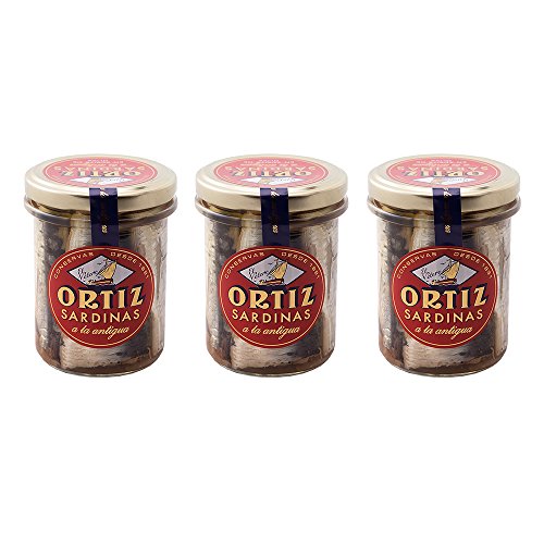 Ortiz Sardinas A La Antigua - Sardinen InOlivenöl 3er Pack (3 x 190 g) von Ortiz