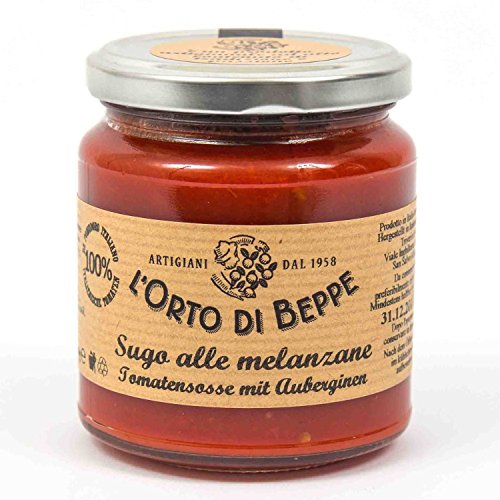Tomatensosse mit Auberginen 314 ml. - L'Orto di Beppe von Orto di Beppe