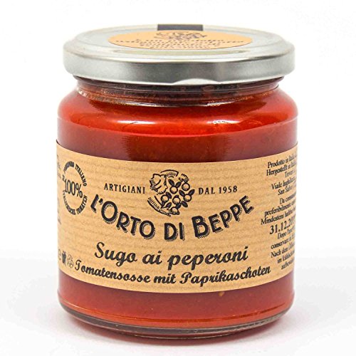 Tomatensosse mit Paprika Peperoni 314 ml. - L'Orto di Beppe von Orto di Beppe