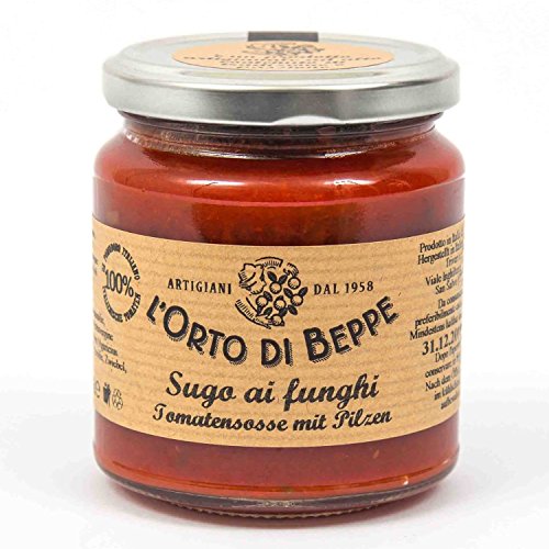 Tomatensosse mit Pilzen 314 ml. - L'Orto di Beppe von Orto di Beppe