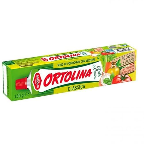 Tomatensouce Ortolina / Tomatenmark gewürzt mit Gemüse 130 gr. 10 Tuben von Ortolina