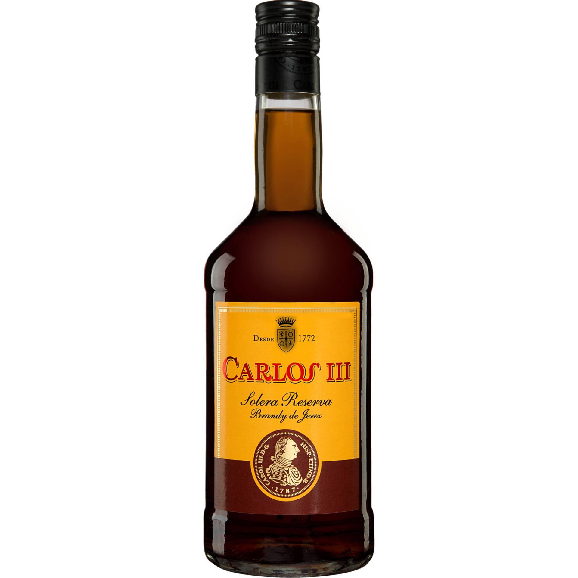 Brandy »Carlos III« Solera Reserva - 0,7 L.  0.7L 36% Vol. Brandy aus Spanien von Osborne