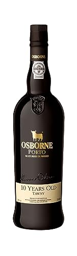 Osborne 10 Years Old Tawny Port – Hochwertiger, roter Portwein mit 10 Jahren Fassreife aus Portugal mit 20% vol. (1 x 0,75l) von Osborne