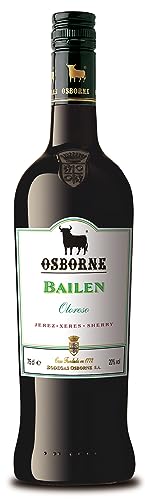 Osborne Sherry Bailén Oloroso – Hochwertiger, trockener Sherry, hergestellt nach dem Solera-Verfahren aus Andalusien in Spanien mit 20% vol. (1 x 0,75l) von Osborne