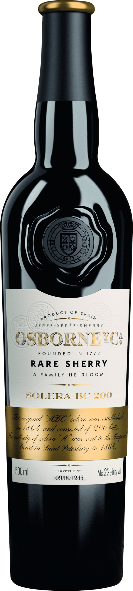 Osborne RARE Sherry Solera BC 200 (Est. 1864) von Osborne