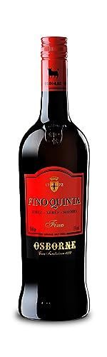 Osborne Sherry Fino Quinta – Hochwertiger, trockener Sherry, hergestellt nach dem Solera-Verfahren aus Andalusien in Spanien mit 15% vol. (1 x 0,75l) von Osborne