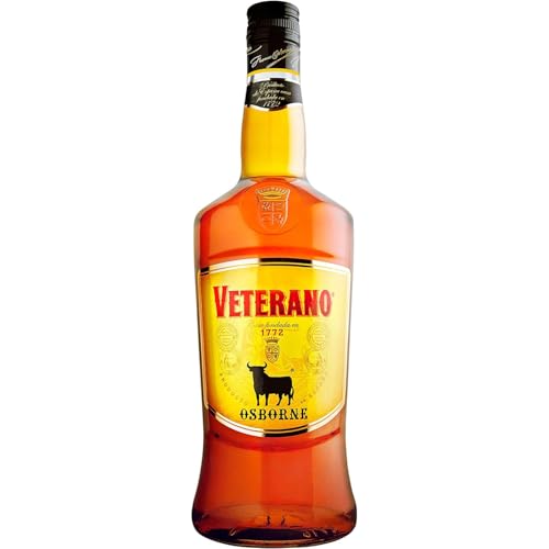 Osborne Veterano – Hochwertige Spirituose aus Spanien hergestellt nach dem Solera-Verfahren mit 30% vol. (1x 1,0l) von veterano