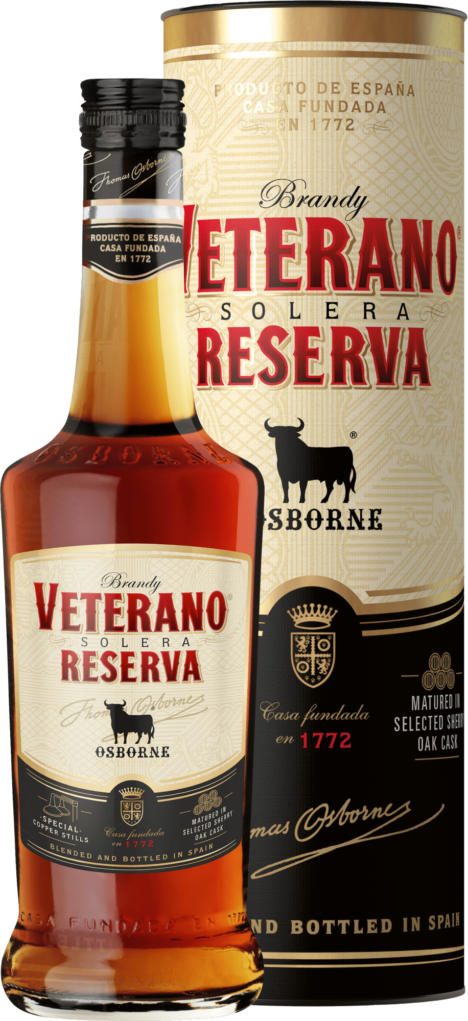 Osborne Veterano Reserva Brandy Solera in Geschenkverpackung Osborne Veterano Reserva Brandy Solera in Geschenkverpackung