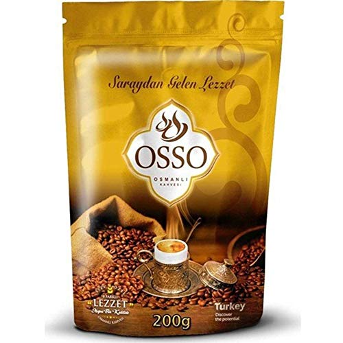 4 x 200gr Osso Ottoman Coffee 8 in 1 Hervorragende Qualität - Osmanli Kahvesi- Türkischer Kaffee - Osso Aromatisch Ottoman Kaffee 8in1 - Aromatik Osmanli Kahve von Osso