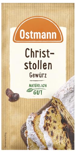 Ostmann Gewürze – Christstollen-Gewürz, Gewürzmischung für Stollen, ideal für Gebäck & Desserts in der Winter- und Weihnachtszeit, vegan, 7,5 g von Ostmann