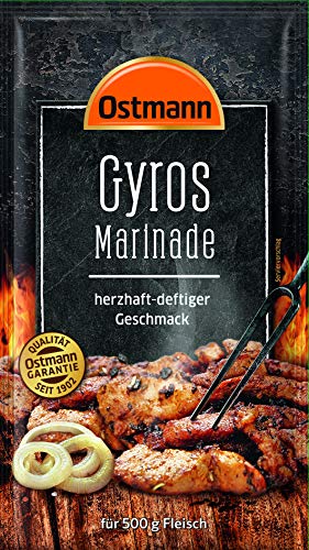 Ostmann Gewürze – Gyros Marinade, flüssige Grillmarinade für Rind- & Schweinefleisch, Gewürzmischung für 500 g Fleisch, ideal zum Grillen & Verfeinern von Speisen, vegan, 60 ml von Ostmann Gewürze