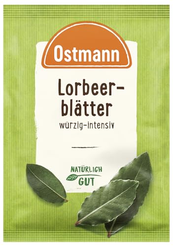 Ostmann Gewürze – Lorbeerblätter, getrocknete Gewürzpflanze zum Würzen und Einlegen von Fleisch, Fisch und vegetarischen Lebensmitteln aller Art, vegan, 5 g von Ostmann