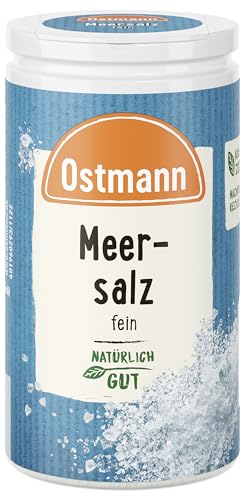 Ostmann Meersalz fein, 4er Pack (4 x 90 g) 804350 (Verpackungsdesign kann abweichen) von Ostmann