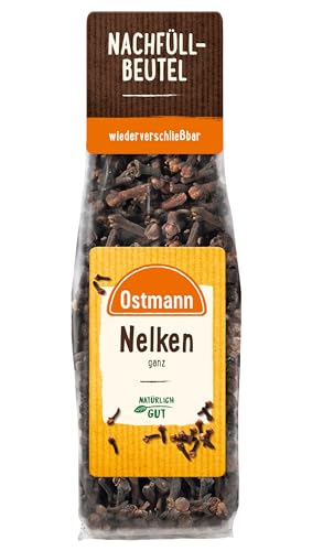Ostmann Gewürze - Nelken ganz | Zum Würzen von Marinaden, Saucen und Glühwein | Zum Nachfüllen der Streudose | Wiederverschließbare Verpackung | 35 g im Beutel von Ostmann