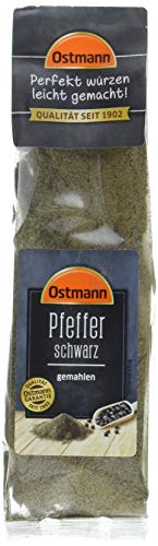 Ostmann Pfeffer schwarz gemahlen, 5er Pack (5 x 50 g) von Ostmann