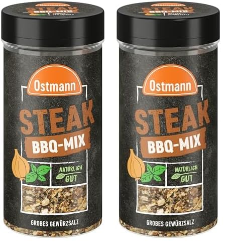 BBQ Mix Steak grobes Gewürzsalz (Packung mit 2) von Ostmann