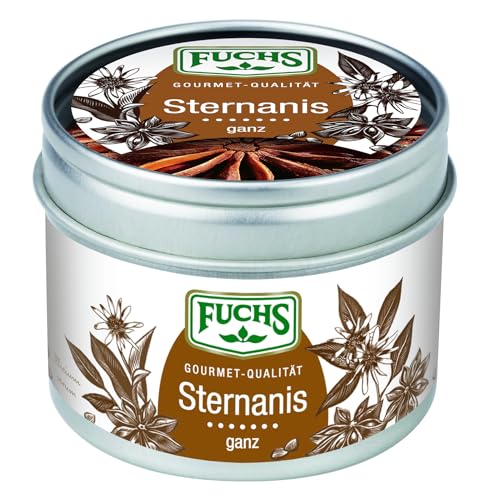 Fuchs Gewürze - Sternanis ganz | 9 Stück/16 g in aromaschonender Dose Fuchs Gewürze - Sternanis ganz | 9 Stück/16 g in aromaschonender Dose von Ostmann