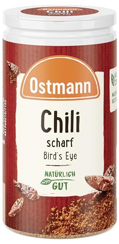 Ostmann Chili scharf Bird´s Eye, 4er Pack (4 x 35 g) (Verpackungsdesign kann abweichen) von Ostmann