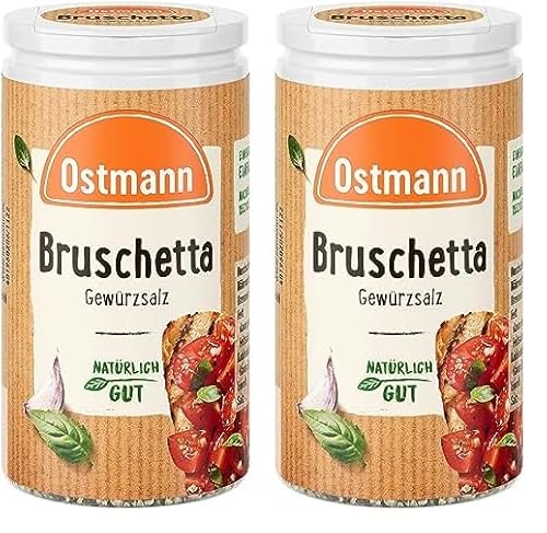 Ostmann Gewürze – Bruschetta Gewürzsalz, leckeres, mediterranes Gewürzsalz, auch für Tomatensalat und Pastasaucen (Verpackungsdesign kann abweichen) (Packung mit 2) von Ostmann